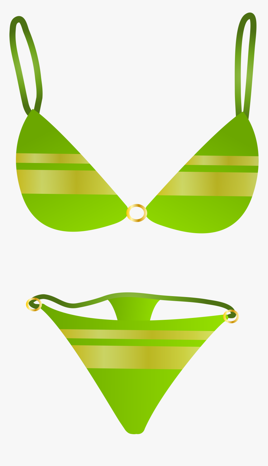 Green Swimsuit Png Clip Art - Transparent Background Bikini Png, Png Download, Free Download