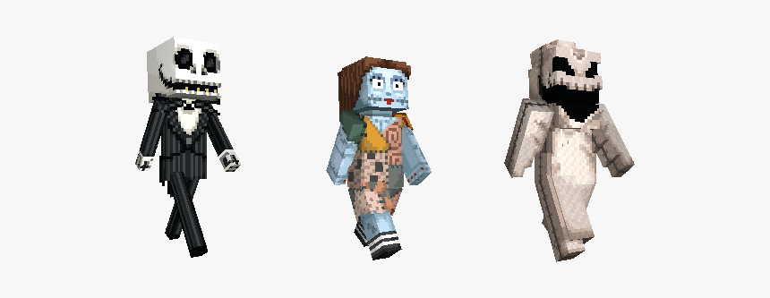 Minecraft Nightmare Before Christmas Skin Pack, HD Png Download, Free Download