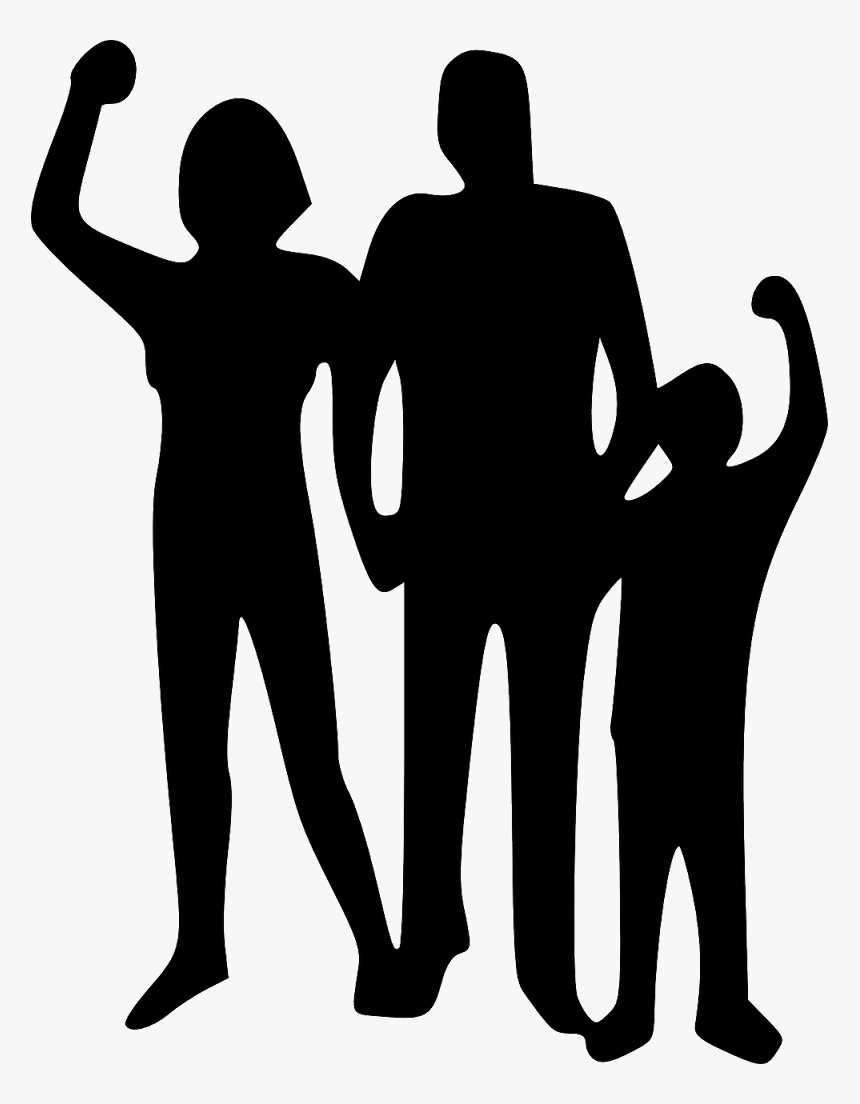 Black Family Clipart - Family Clipart Transparent, HD Png Download, Free Download