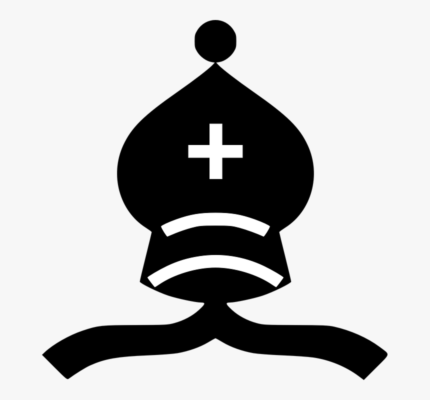 Chess, Bishop, Meeple, Black, Game, Thinking, Strategy - Bishop Chess Piece 2d, HD Png Download, Free Download