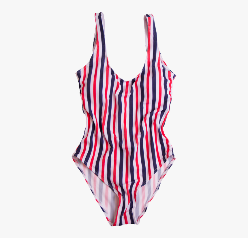 Swimsuit Png Aesthetic White Blue Stripes, Transparent Png, Free Download