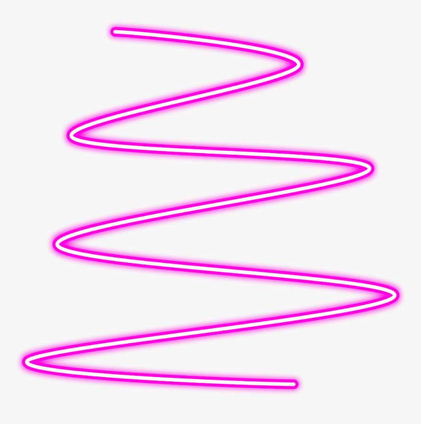 #pink #swirl #pretty #design #effect #cool #overlay - Pink Neon Line Png, Transparent Png, Free Download