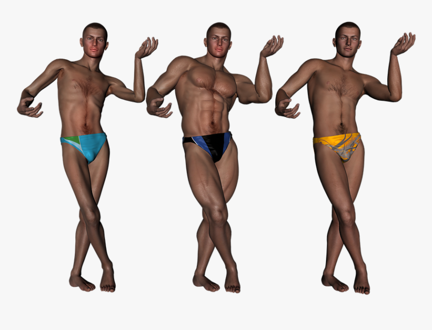 Man, Swimwear, Model, Bikini, Male, Men, Young, Sexy - Homme En Maillot De Bain Png, Transparent Png, Free Download