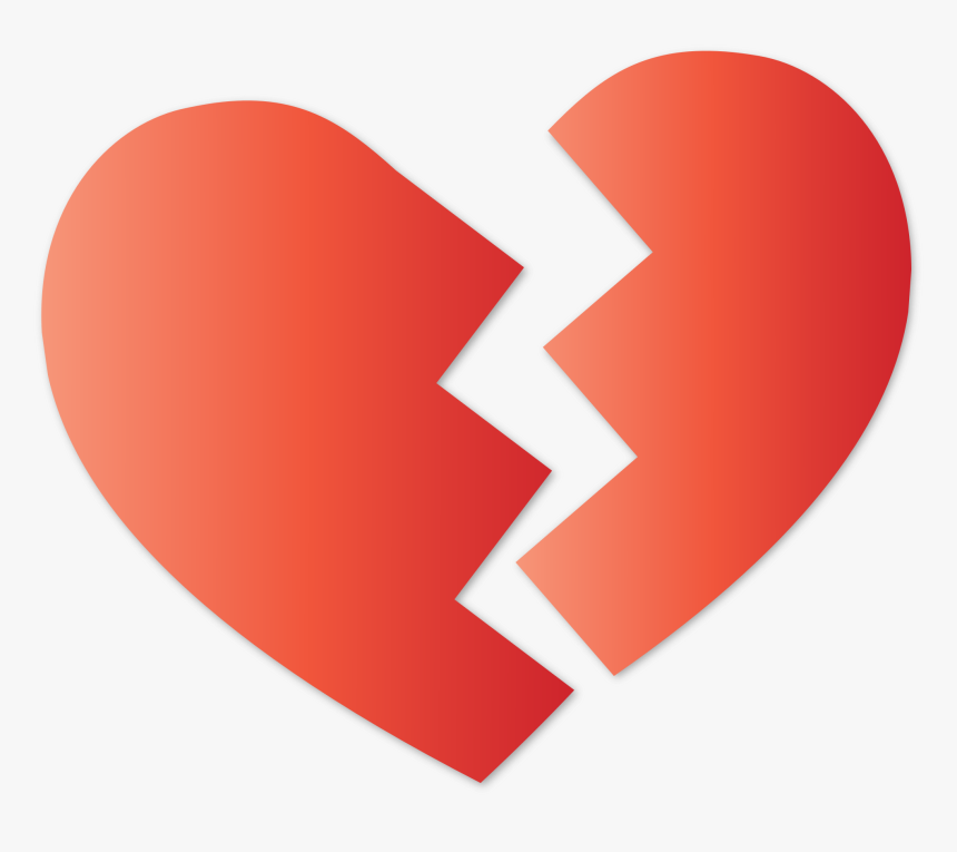 Broken Heart Png Pic - Broken Heart Gif Png, Transparent Png, Free Download