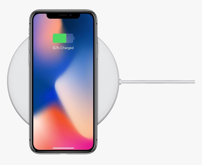 Charging Iphone X Transparent , Png Download - Iphone X Wireless Charging, Png Download, Free Download