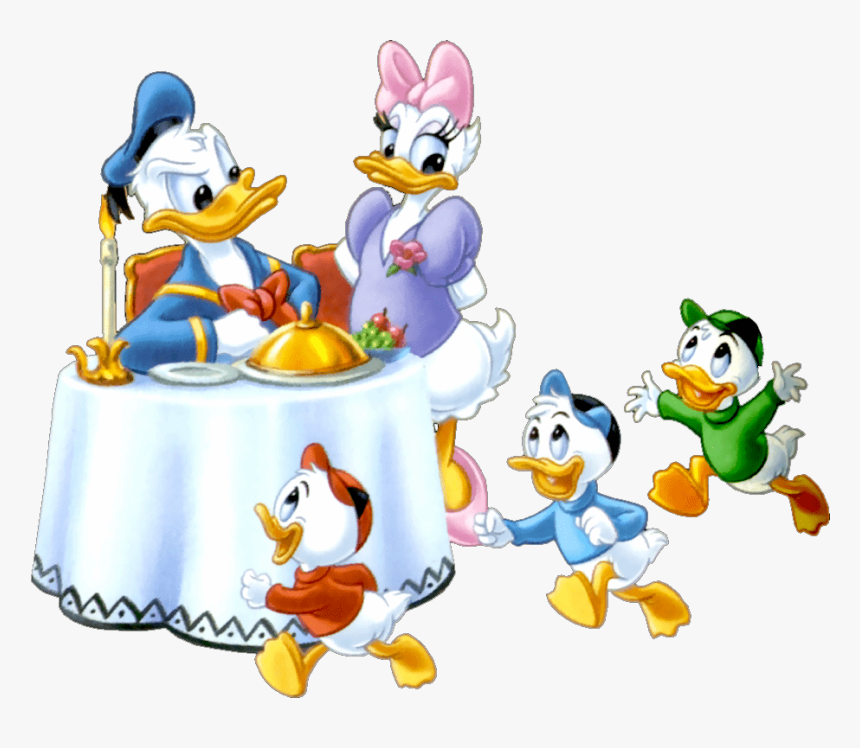 Donald Duck Family - Cartoon Donald Duck Family, HD Png Download, Free Download