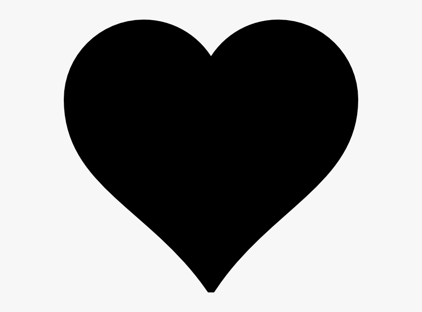 Black Heart Clip Art - Black Heart Clipart, HD Png Download, Free Download