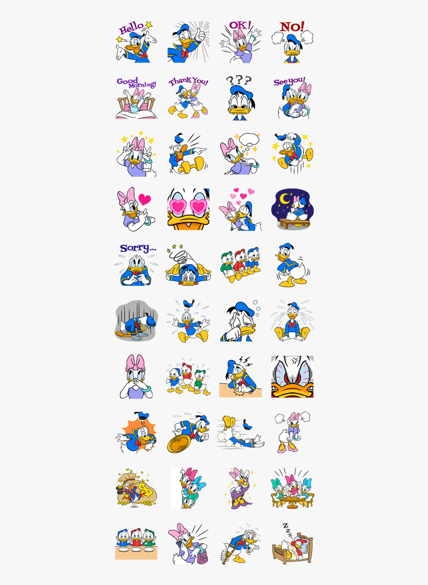 Telegram Stickers Donald Duck, HD Png Download, Free Download