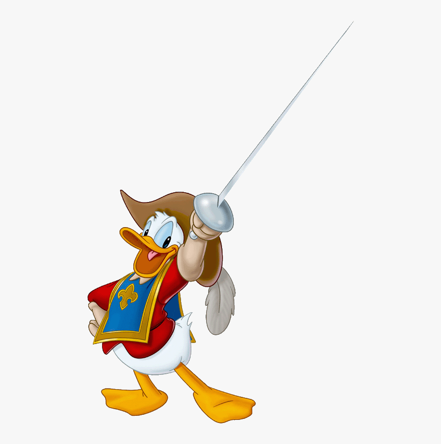 Donald Duck Clipart Donald Duck Clip Art Free Donald - Mickey Donald Goofy The Three Musketeers Donald, HD Png Download, Free Download