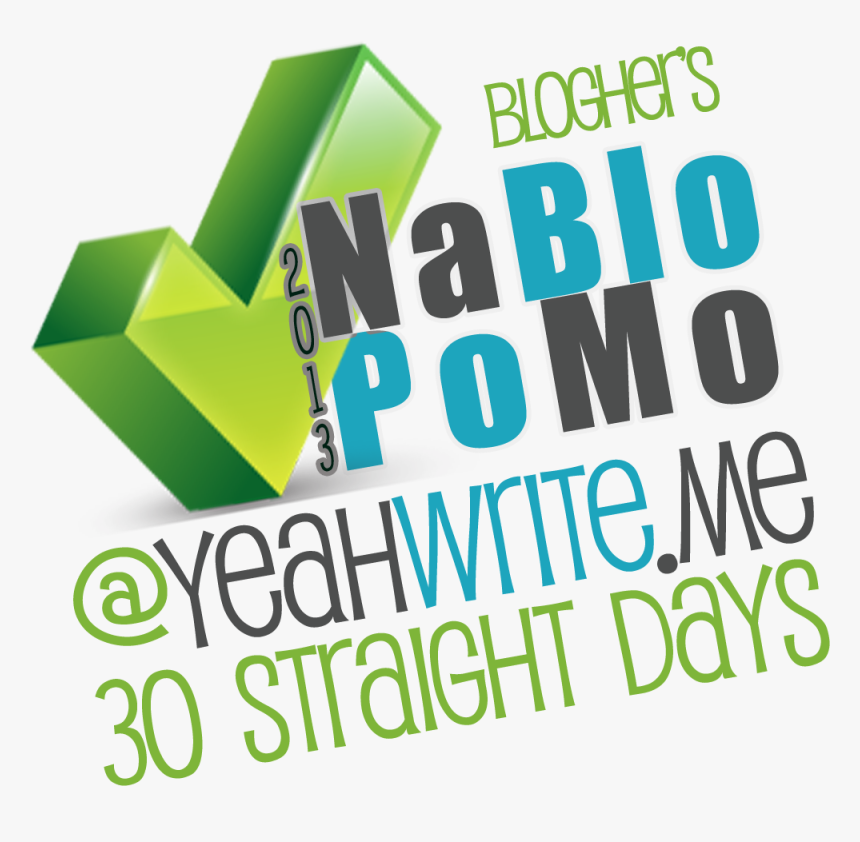 Blogher’s Nablopomo 2013 At Yeah Write - Graphic Design, HD Png Download, Free Download