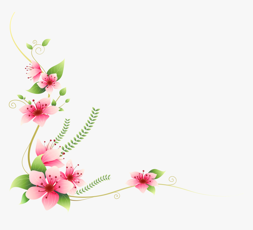 Pink Flowers Decoration Png - Welcome Quotes For Birthday Wishes, Transparent Png, Free Download