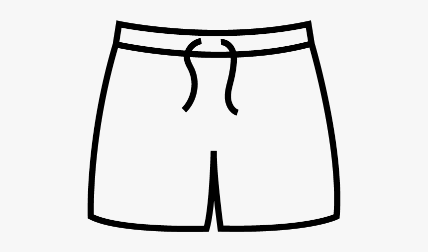 Swimming Trunks Clipart Black And White, HD Png Download, Free Download