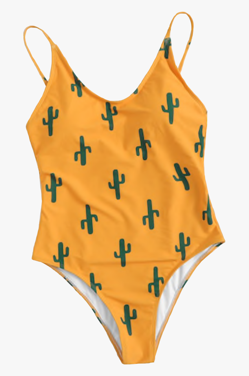 Transparent Swim Suit Clipart - Cactus Swimsuit One Piece, HD Png Download, Free Download