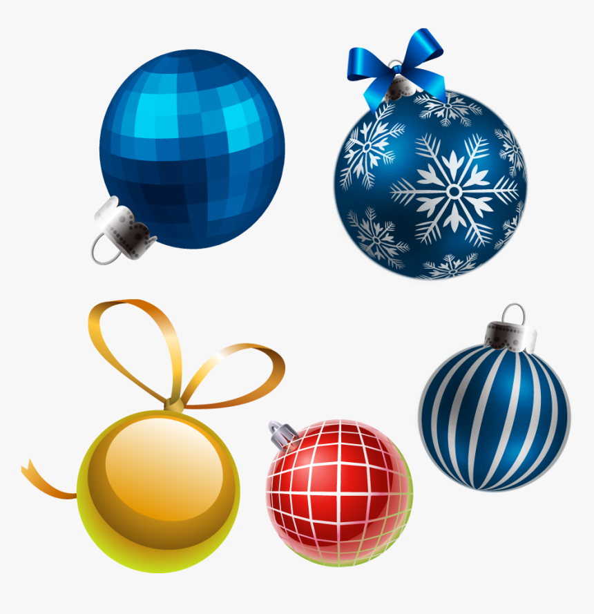 Decoration Lights Balls Ornament Christmas Free Frame - Christmas Blue Ornament Png, Transparent Png, Free Download