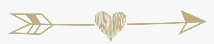 Rustic Arrow Png - Heart, Transparent Png, Free Download