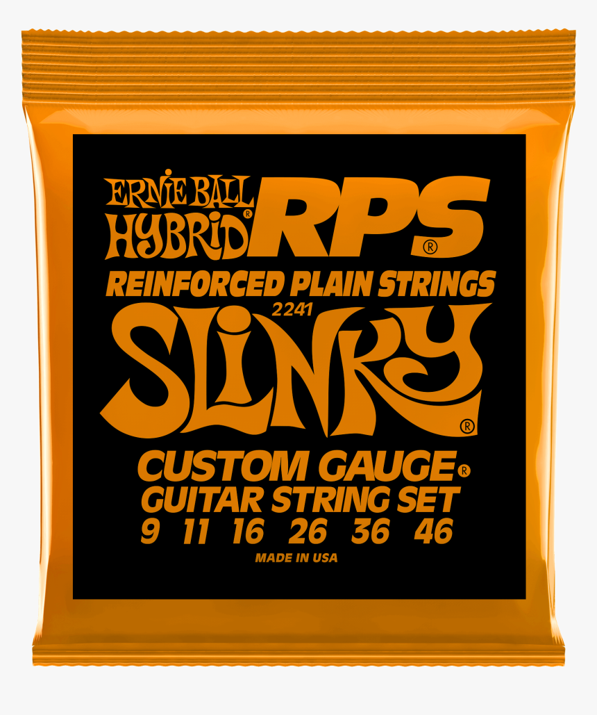 Hybrid Slinky Rps Nickel Wound Electric Guitar Strings - Ernie Ball Pumpkin Spice, HD Png Download, Free Download