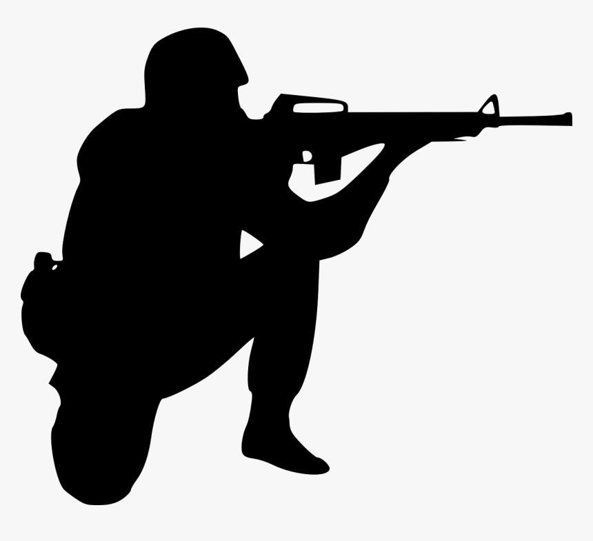 Black And White Soldier, HD Png Download, Free Download