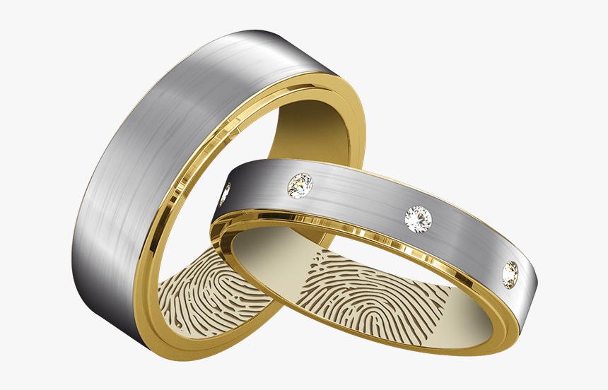 Alianças Com A Impressão Digital Do Casal - Wedding Ring, HD Png Download, Free Download