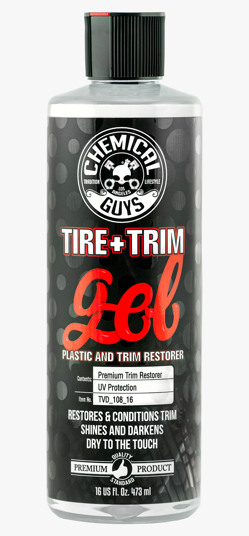 Tire Trim Gel Plastic And Rubber High-gloss Restorer - Chemical Guys Trim Gel, HD Png Download, Free Download