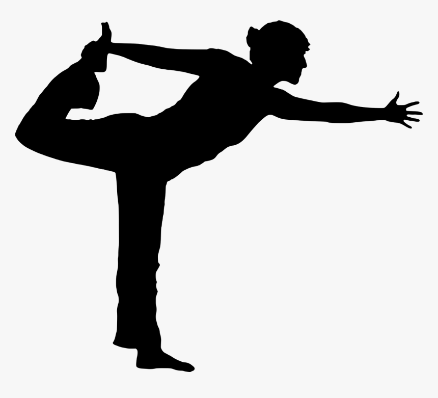 Silhouette, Pilates, Fitness, Dancing, Exercise, Ballet - Pilates Silhouette Free Vector, HD Png Download, Free Download