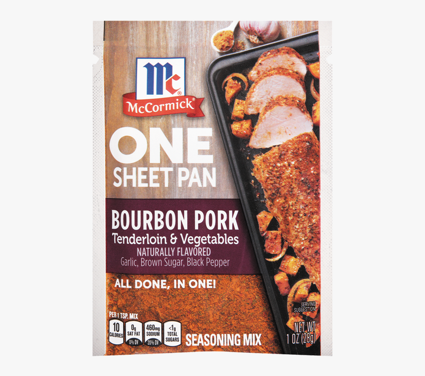 Bourbon Pork Tenderloin & Vegetables - Mccormick One Sheet Pan, HD Png Download, Free Download