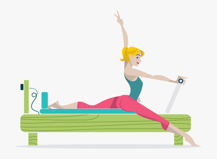 Transparent Peace Fingers Png - Pilates Reformer Illustration, Png Download, Free Download