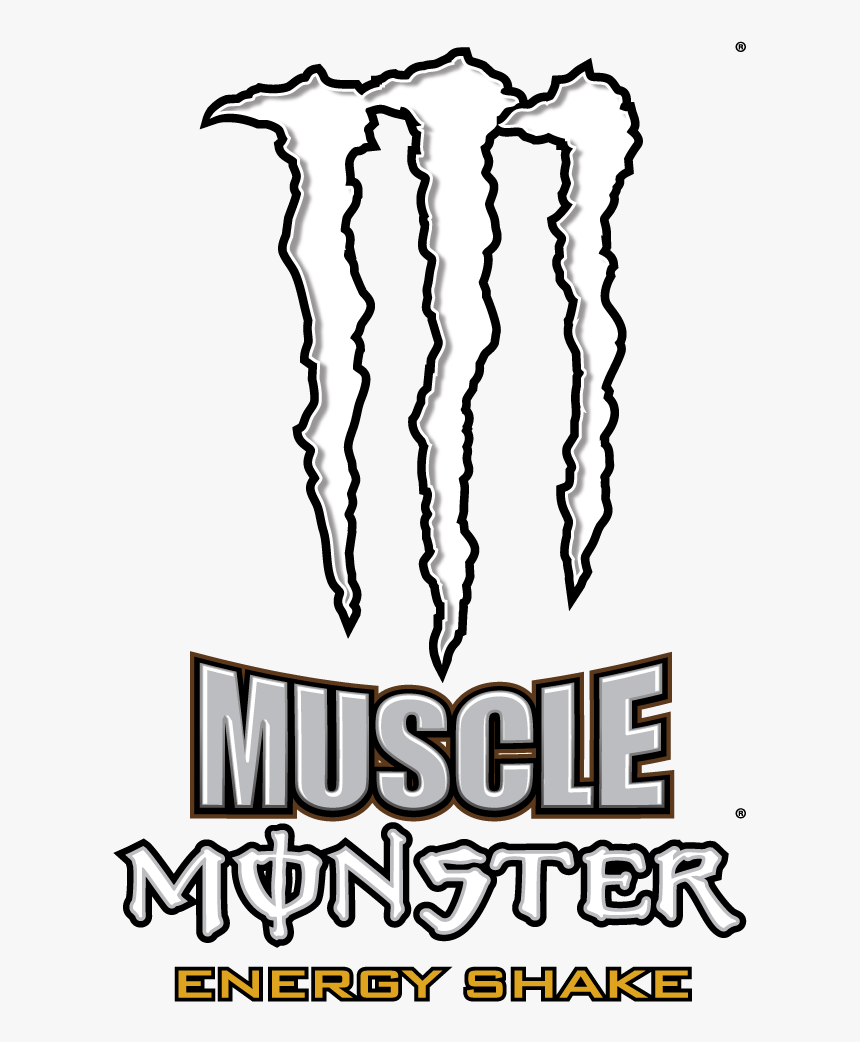 Monster Energy Logo Energy Drink Drawing - Muscle Monster Energy Logo, HD Png Download, Free Download