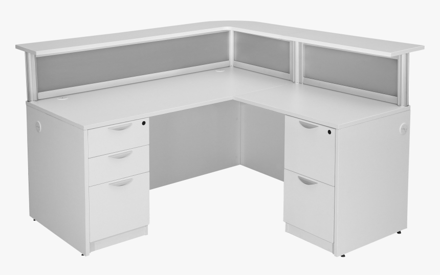 Reception Desk Modern White L Shape, HD Png Download, Free Download