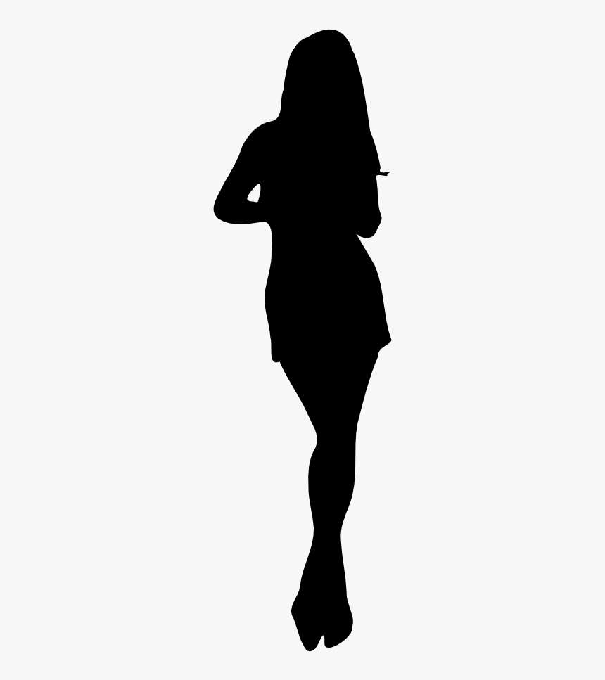 Onlinelabels Clip Art - Female Silhouette No Background, HD Png Download, Free Download