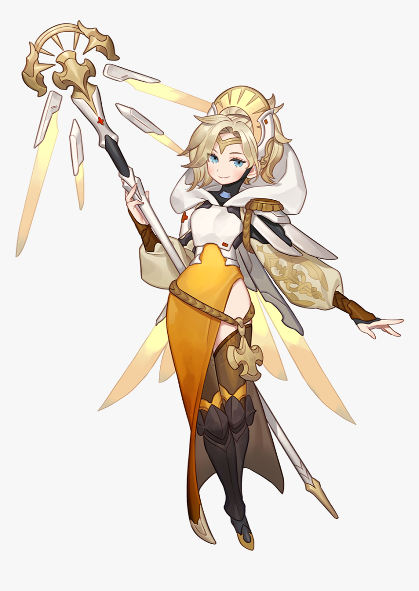 “overwatch Fantasy Arrange Design
” - Anime Mercy, HD Png Download, Free Download