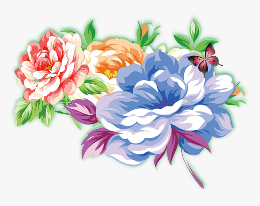 Moutan Peony Download Watercolor Painting Illustration - Watercolor Painting, HD Png Download, Free Download