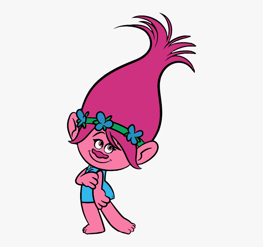 Trolls Png Poppy Pink Cute - Trolls Poppy Coloring Page, Transparent Png, Free Download