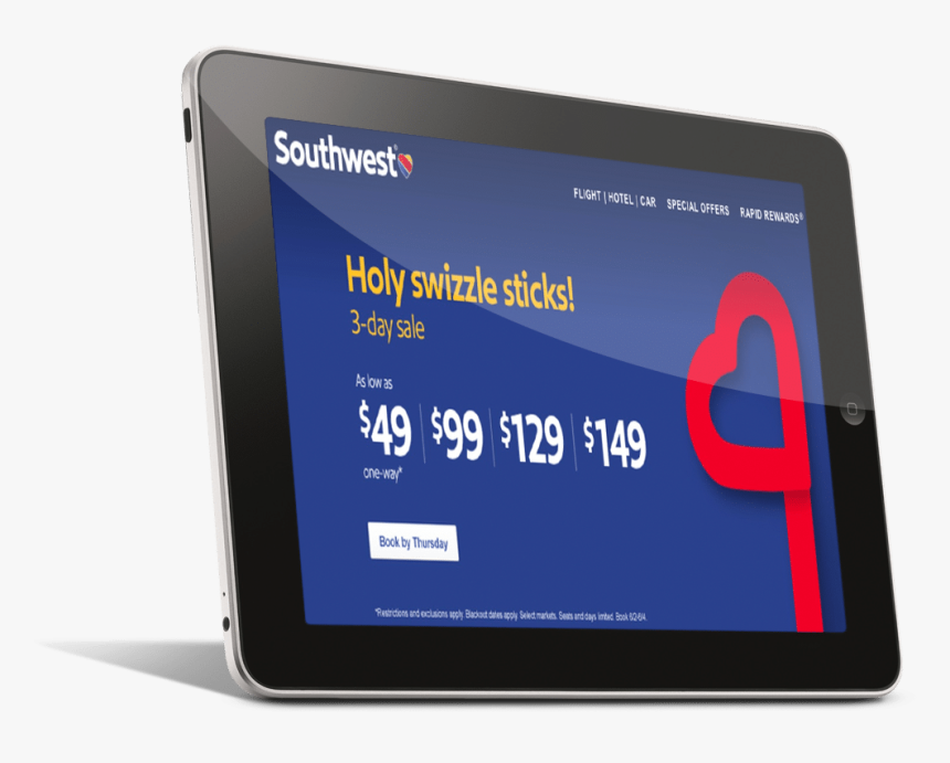 Airlines Often Have Deals And Savings Offers On Their - Tablet Computer, HD Png Download, Free Download