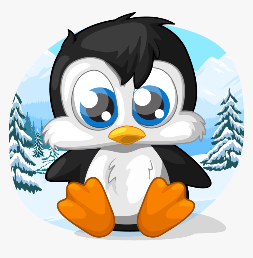 Baby, Tux, Penguin, Linux, Cartoon, Bird, Cute - Baby Penguin Clip Art, HD  Png Download - vhv