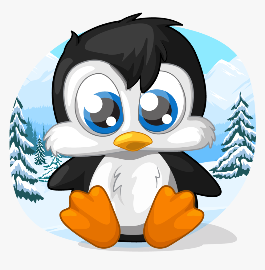 cute cartoon baby penguins