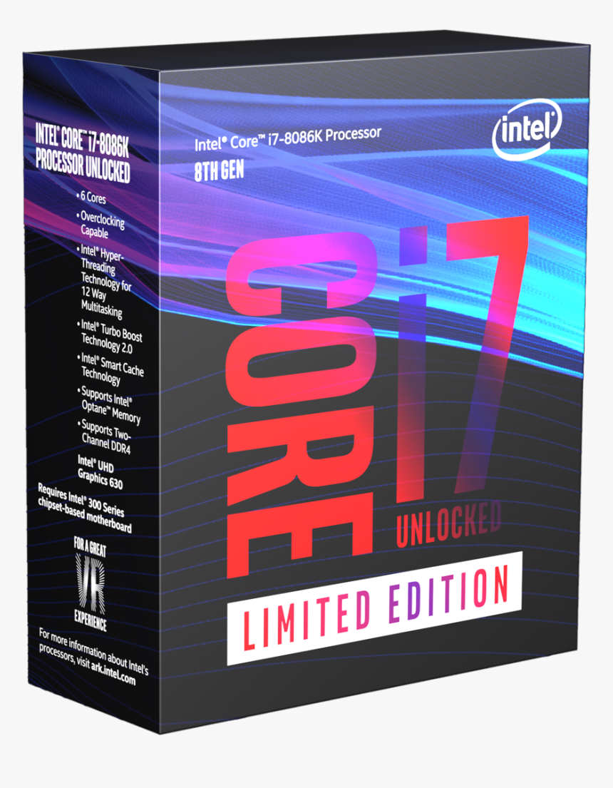 Intel Core I7 8086k Limited Edition, HD Png Download, Free Download