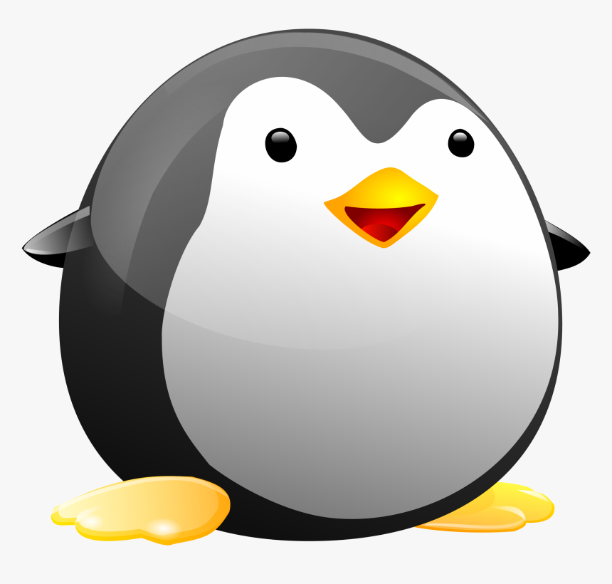 You Can Use This Cute Round Penguin Clip Art On Your - Cute Penguin Clipart, HD Png Download, Free Download