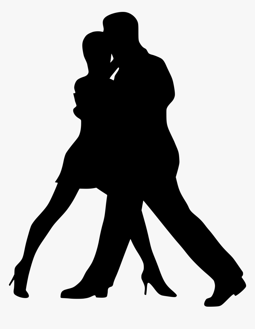 Ballroom Dance Drawing Salsa Silhouette - Tango Black & White, HD Png Download, Free Download