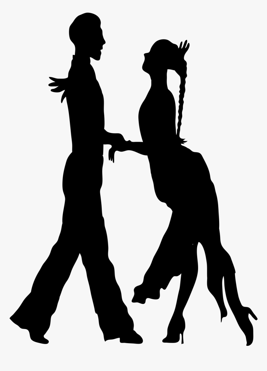 Dance Silhouette Euclidean Vector - Male Salsa Dancing Silhouette, HD Png Download, Free Download
