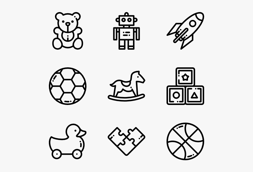 Christmas Toys - Hand Drawn Icon Png, Transparent Png, Free Download