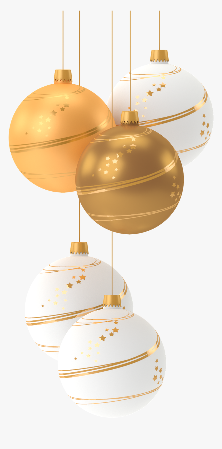 Christmas Toys Jewelry Free Picture - Transparent Gold Christmas Baubles, HD Png Download, Free Download