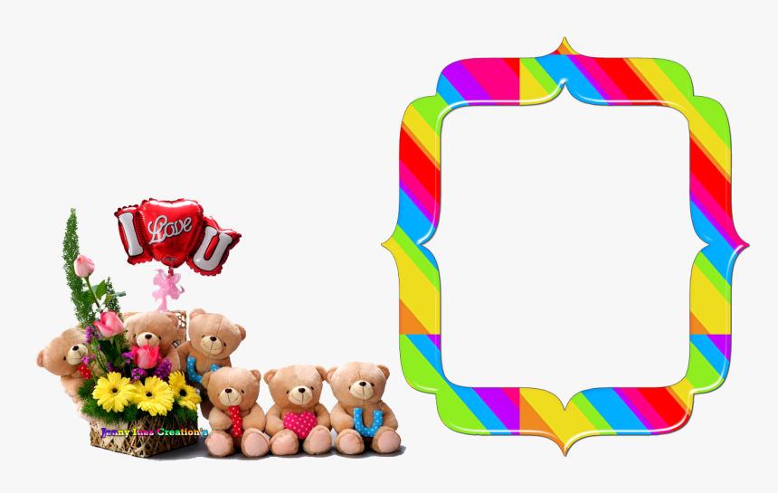 Fondos Para Cumpleaños 3d Png - Cute Romantic Lover Teddy Bear, Transparent Png, Free Download