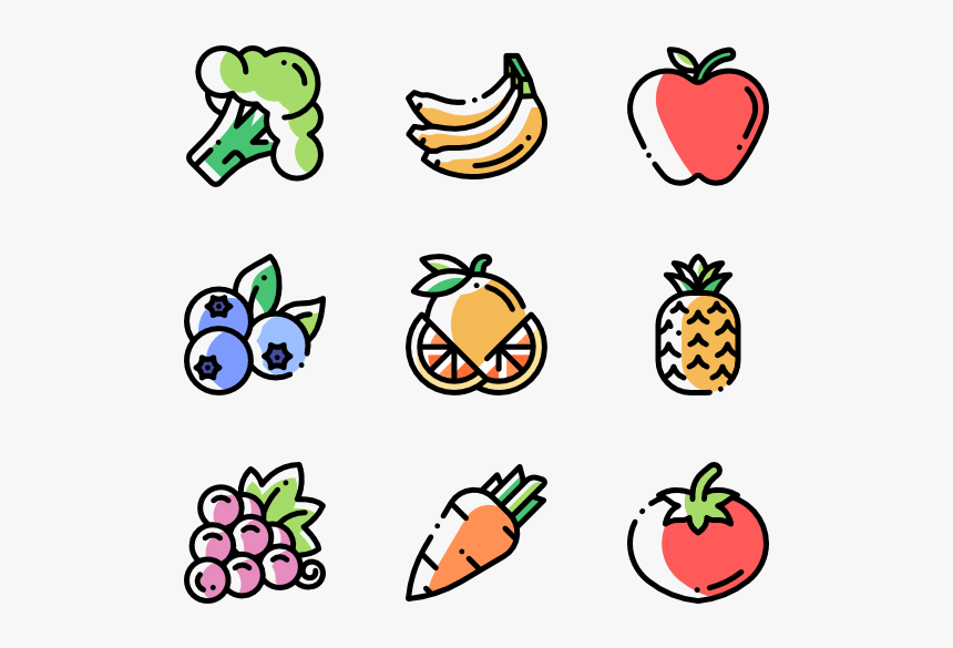 Fruits And Vegetables - Elderly Icon Free, HD Png Download, Free Download