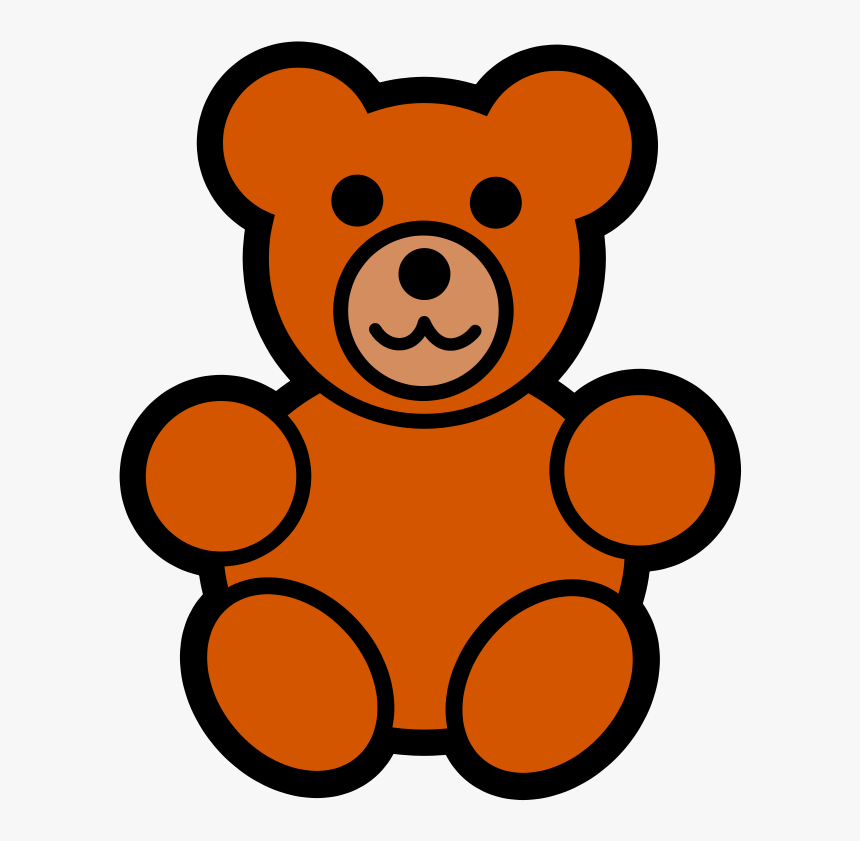 Teddy Bear,carnivoran,snout - Easy Cartoon Teddy Bear, HD Png Download, Free Download