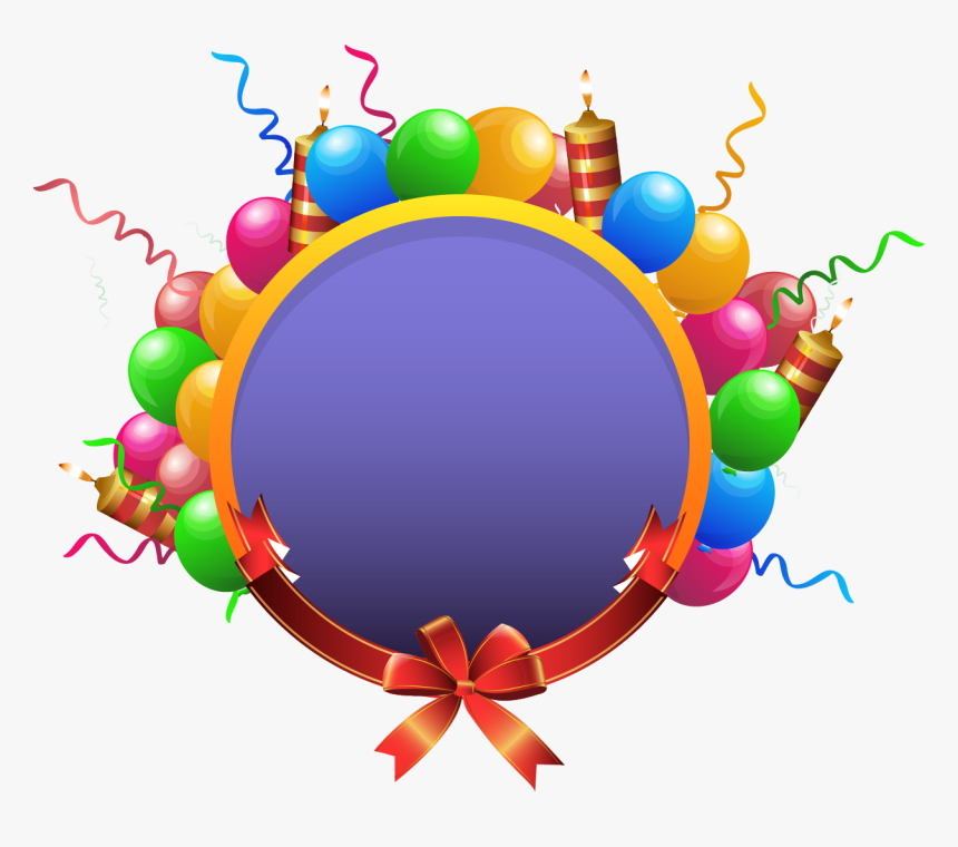 Globos De Colores Png - Birthday Celebration Png, Transparent Png, Free Download