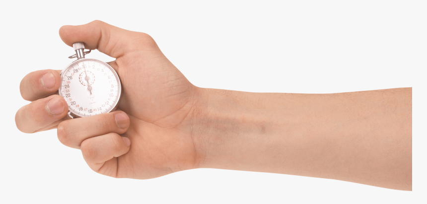 Hand Stopwatch - Hand Holding Stopwatch Png, Transparent Png, Free Download