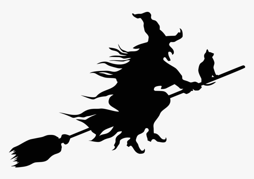 Bruja, El Mal, De Miedo, Escalofriante, Halloween - Witch On Broomstick Clipart, HD Png Download, Free Download