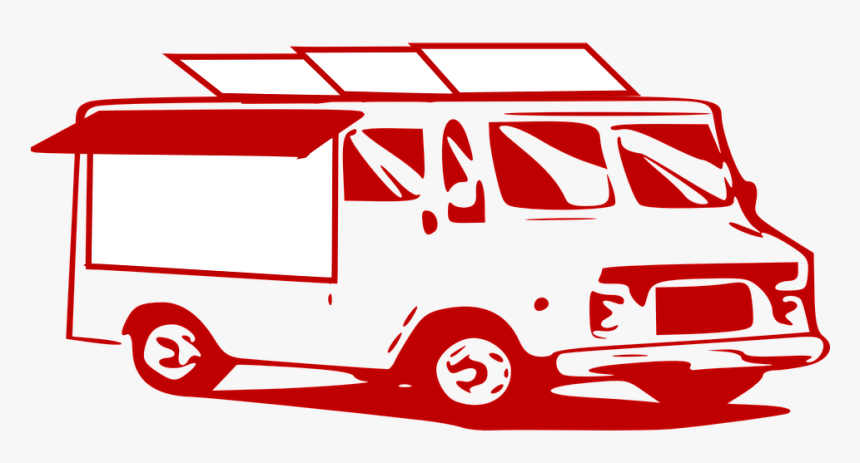 Mobile Van, Service, Delivery, Truck, Transportation - Food Truck Clip Arts, HD Png Download, Free Download