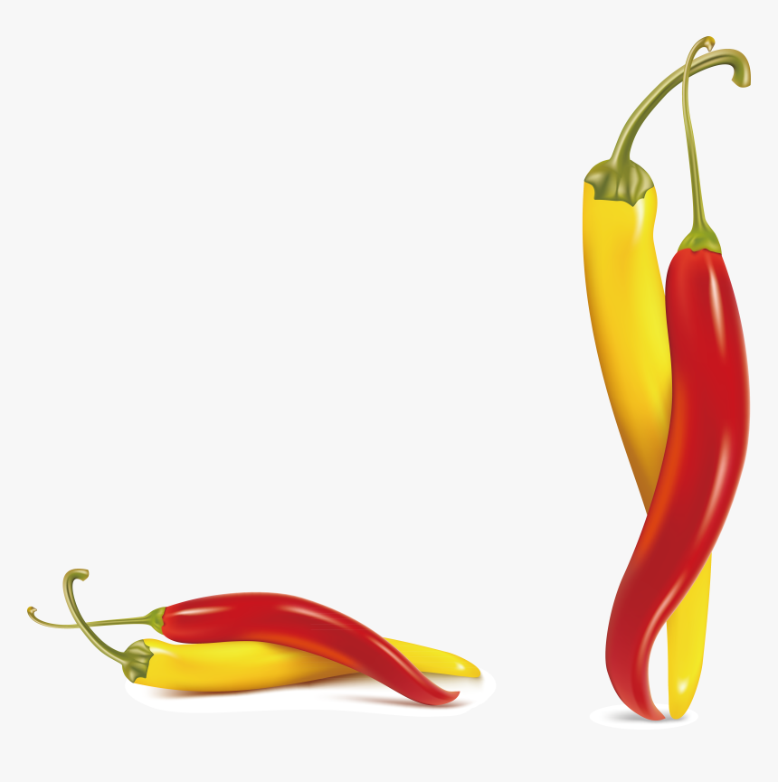 Transparent Chili Clipart - Red Yellow Chilli Peppers, HD Png Download, Free Download