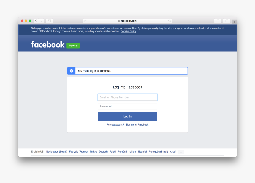 Signing In On Facebook - Facebook, HD Png Download, Free Download